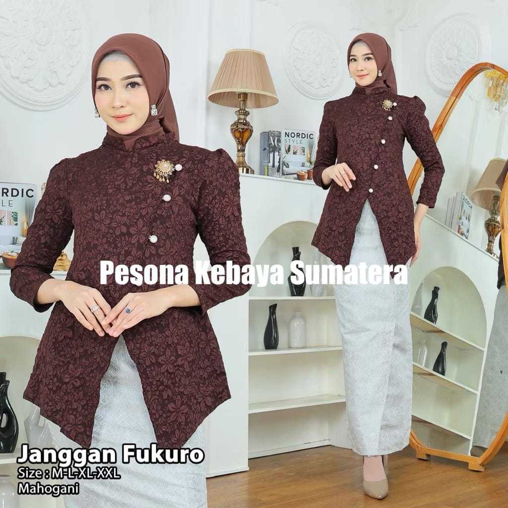 KK ( Atasan Saja ) Atasan Kebaya Modern Janggan Jaguar Fukuro Atasan Kebaya Wisuda Atasan Kebaya Kon