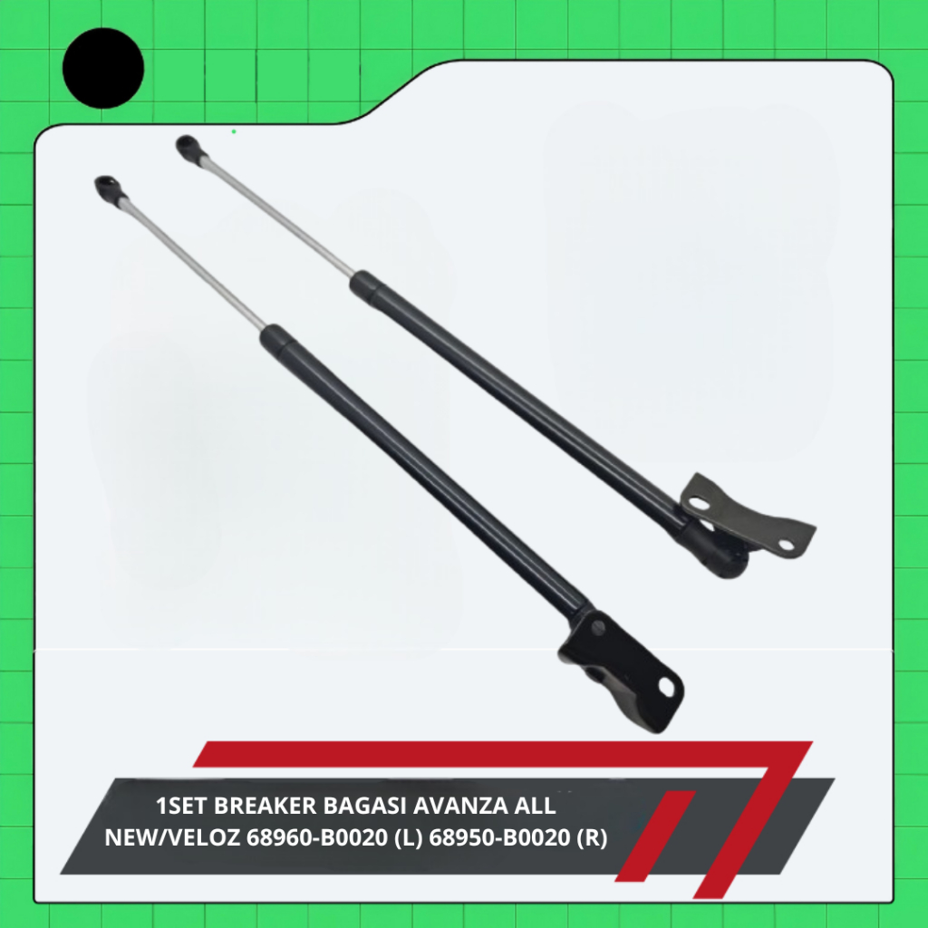 1SET BREAKER BAGASI AVANZA ALL NEW/VELOZ 68960-B0020 (L) 68950-B0020 (R)