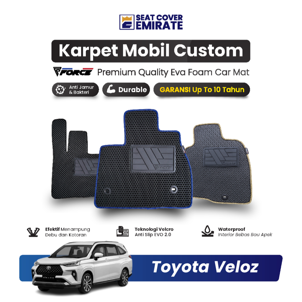 KARPET MOBIL TOYOTA VELOZ | EVA PREMIUM BERGARANSI BY EMIRATE