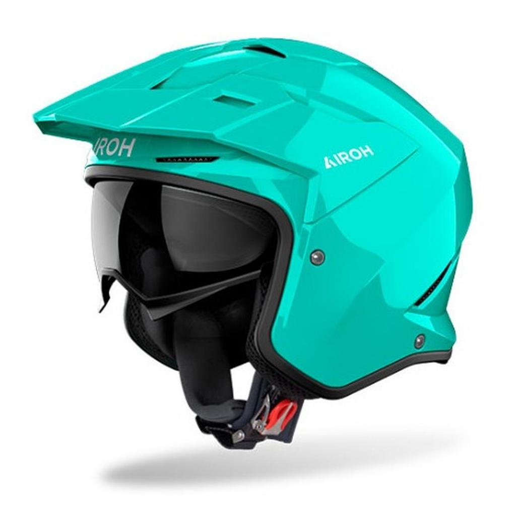 HELM MOTOR HALF FACE AIROH KOMBAKT AQUAMARINE GLOSS HELM AIROH KOMBAKT AQUAMARINE GLOSS