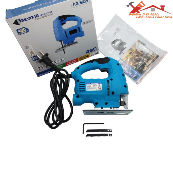 Mesin Jigsaw BENZ BZ-8089 Gergaji Triplek Potong Kayu Listrik + Mata Jig Saw Model Modern BJA