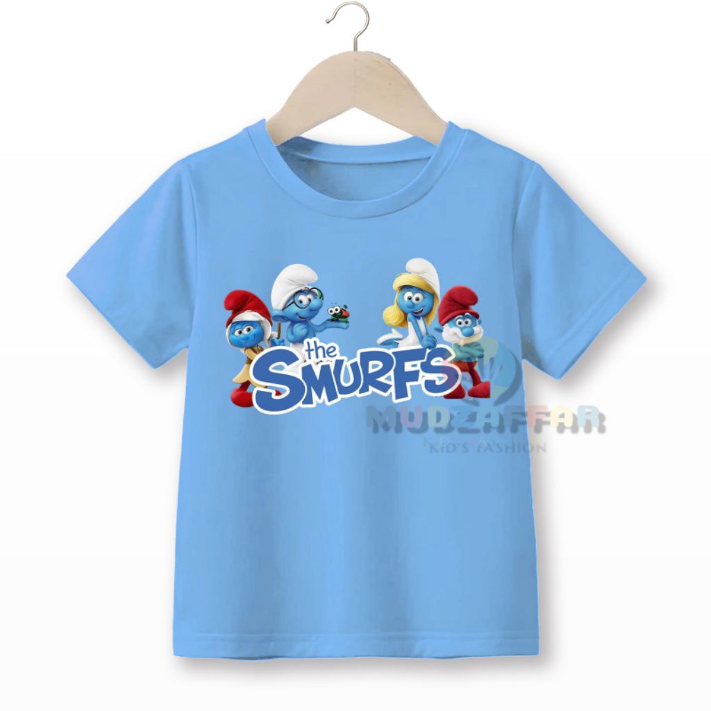 BAJU KAOS ANAK ANAK TERBARU THE SMURFS KARAKTER KAOS ANAK ANAK TERBARU THE SMURFS