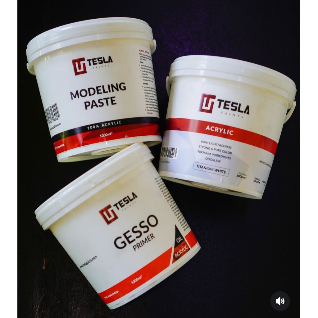 GESSO 1000 ML / GESSO TESLA PAINT 1 KG
