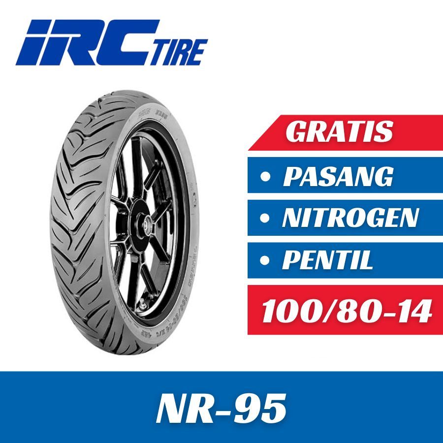 Ban Motor IRC Ring 14 IRC NR-95 100/80-14 Tubeless Ban Motor Honda Vario 150