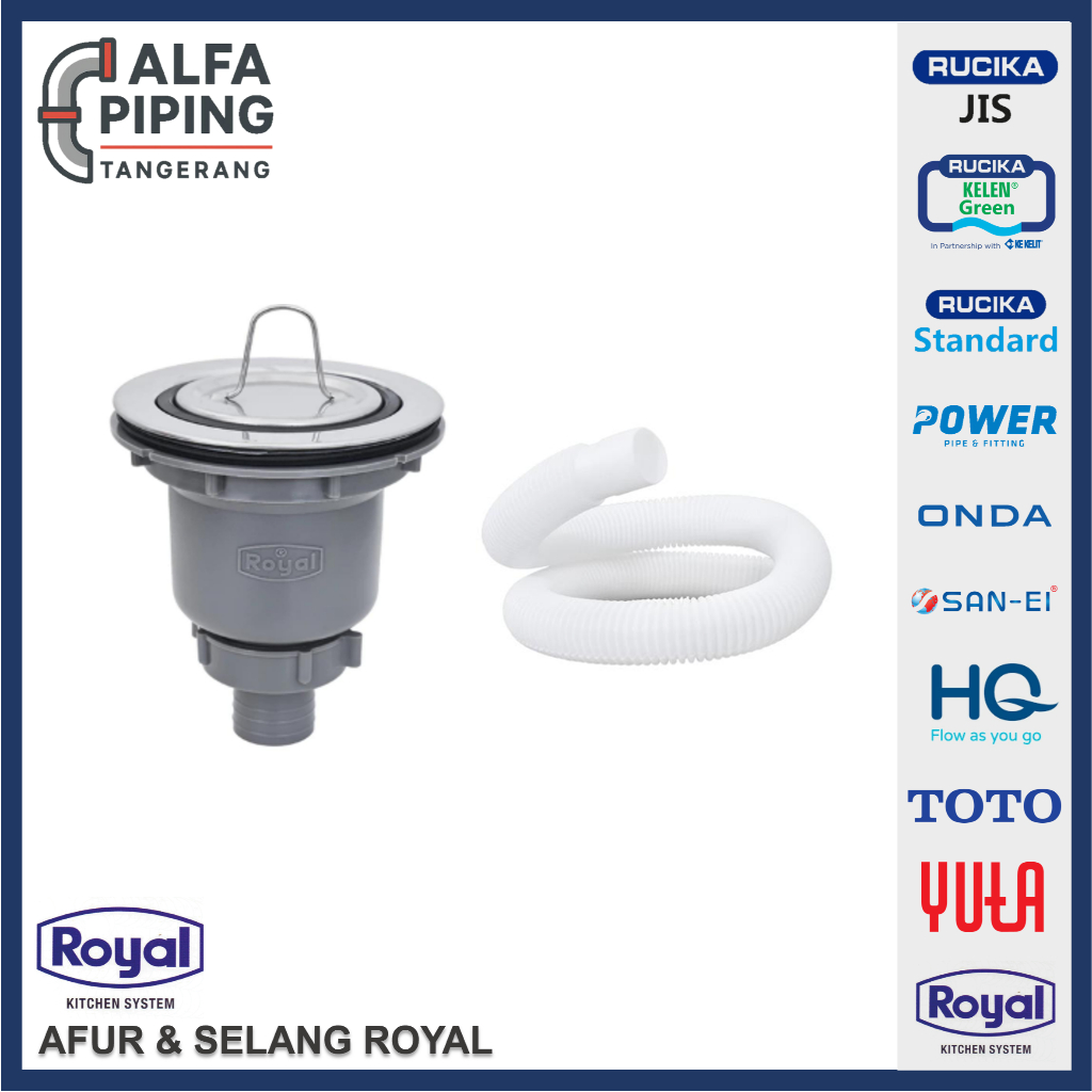 Afur Plastik / Saringan Bak Cuci Piring / Avur Sink Plastik Merk Royal