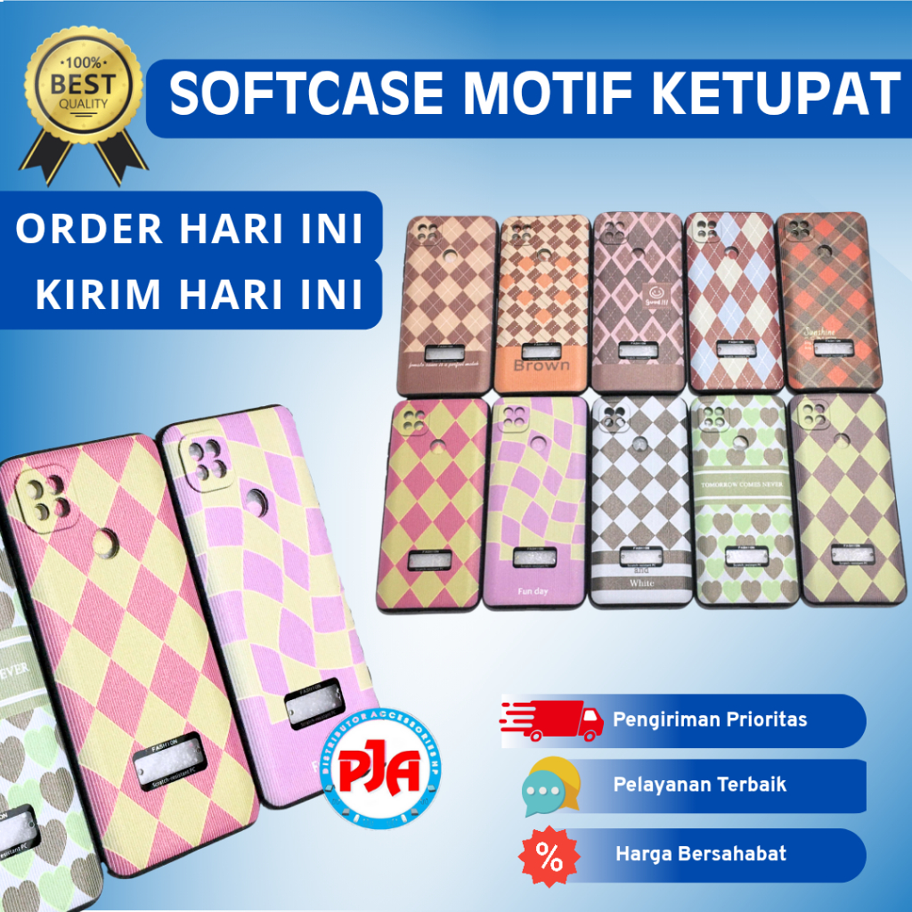 Softcase Case Motif Ketupat Realme C21y C25y