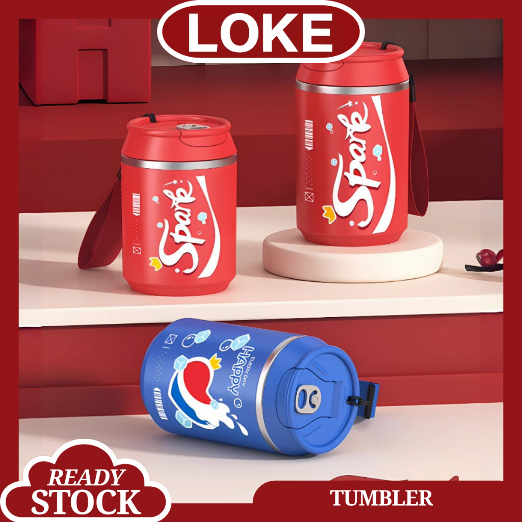 LOKE tumbler aestetic tahan dingin 24 jam tumbler premium quality tumbler gambar