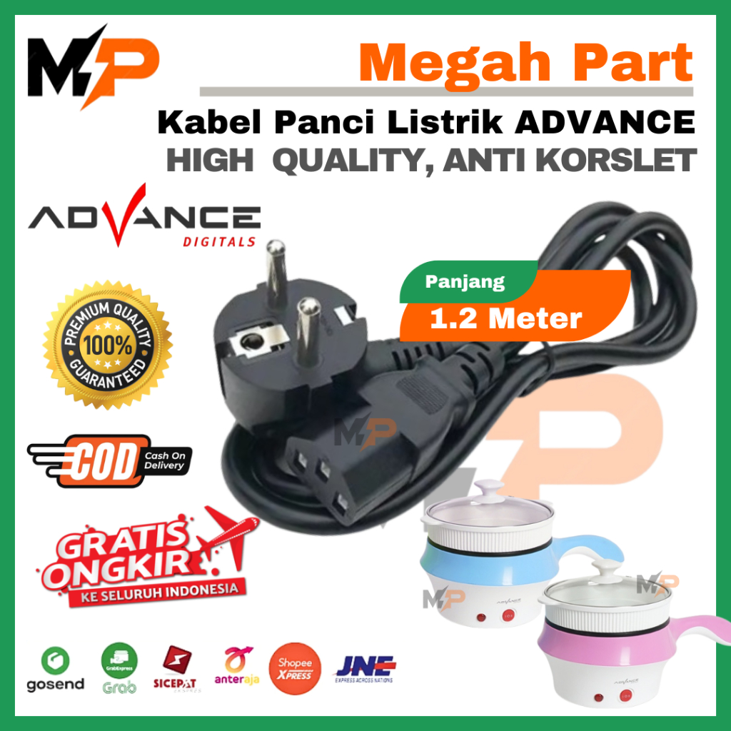 KABEL LISTRIK PANCI LISTRIK ADVANCE HIGH QUALITY ANTI KORSLET | COK KABEL PANCI PORTABLE ADVANCE | K