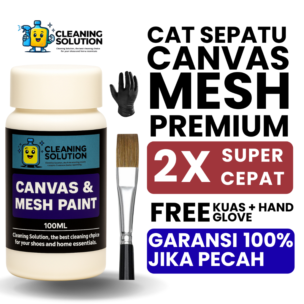 Cat Sepatu Kanvas Mesh Permanen Anti Luntur Repaint ke Topi Kanvas