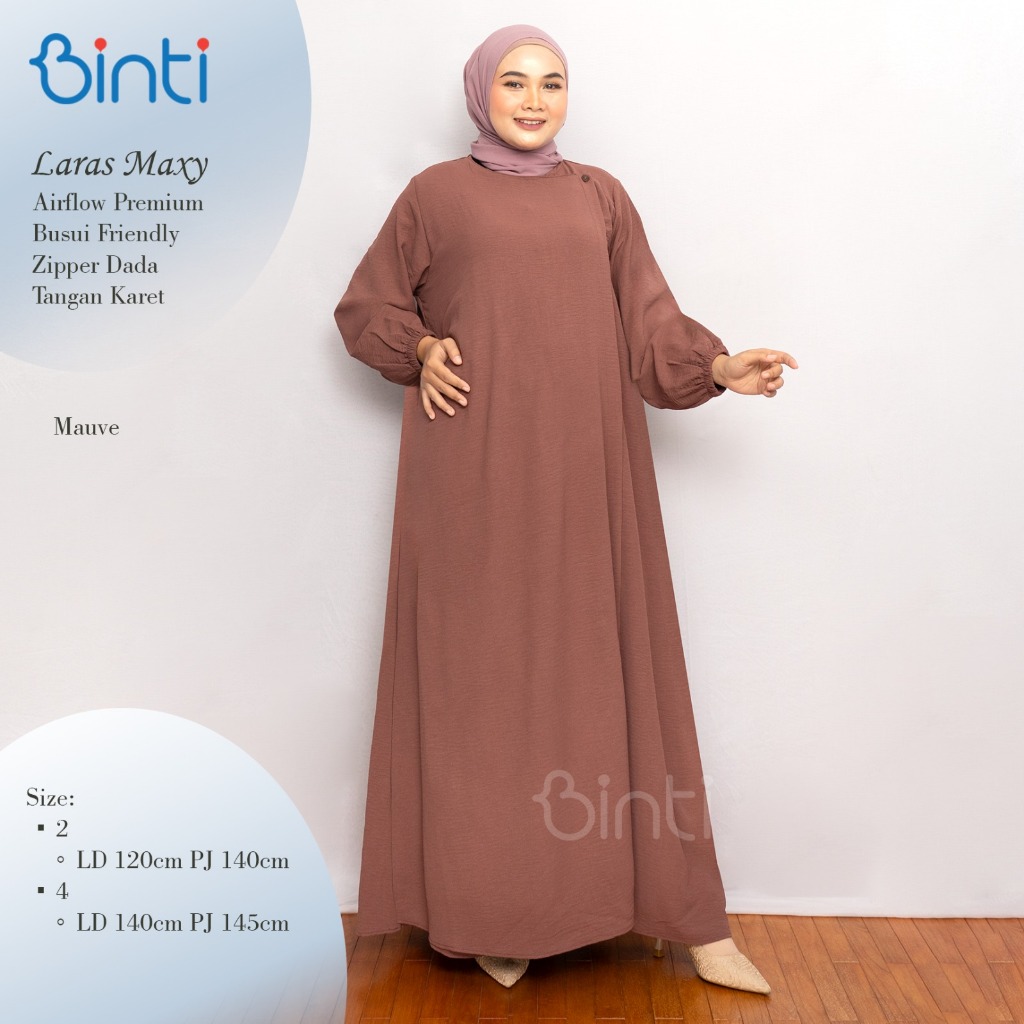 LARAS MAXY BINTI / DRESS AIRFLOW JUMBO LD 120 LD 140 GAMIS AIRFLOW