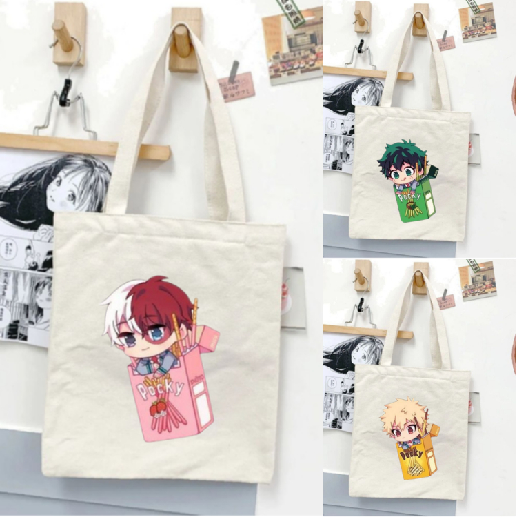 [Premium] Tote Bag Todoroki MIdoriya Bakugo Tas Jinjing Totebag Kuliah