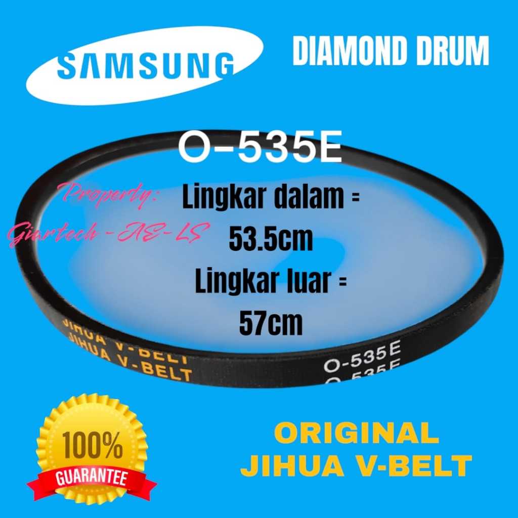Vbelt Mesin Cuci Samsung Diamond Drum O-535E