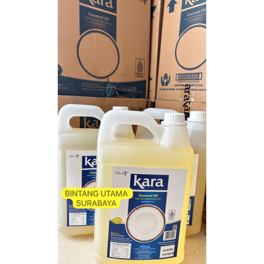 KHUSUS INSTAN GOJEK - MINYAK KELAPA KARA 5 LITER / MINYAK KARA 5 LITER / KARA 5 LITER / KARA 5L