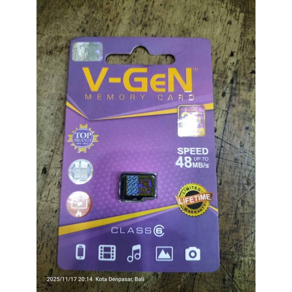 V-Gen Micro SD Memori card original 4gb 8gb 16gb 32gb memory card hp