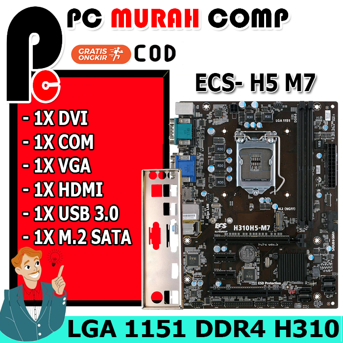 Mainboard Motherboard H310 DDR4 1151 2SLOT Ram