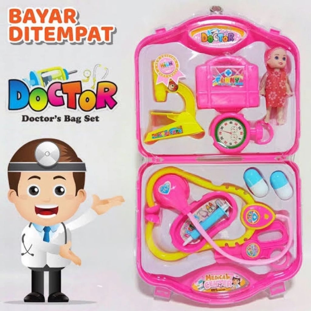 Mainan Dokter Set Koper Bisa Dibuka Dan Ditutup / Mainan Dokter-Dokteran / Mainan Anak Cowok Cewek