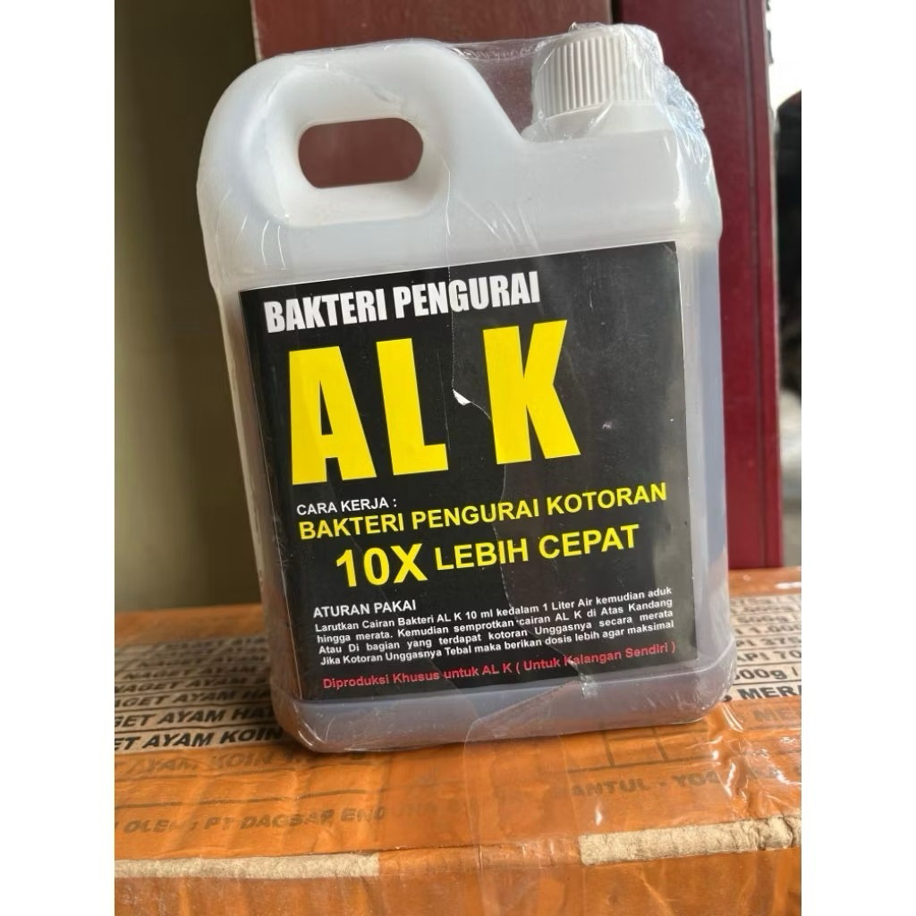 AL K pengurai bakteri kotoran hewan penghilang bau kandang membasmi virus 1 Liter