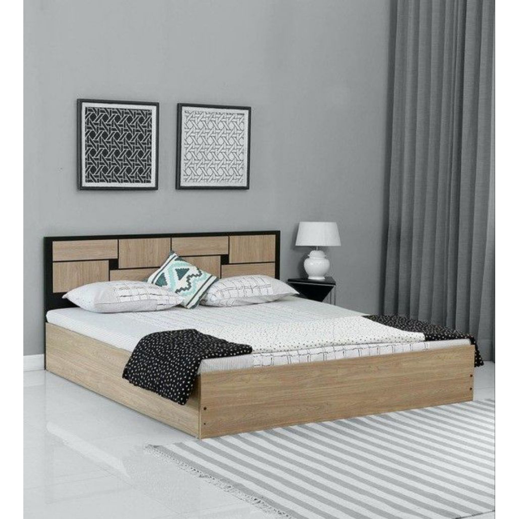 Dipan Tempat Tidur Minimalis Kayu Jati Tua, Ranjang Modern Custom