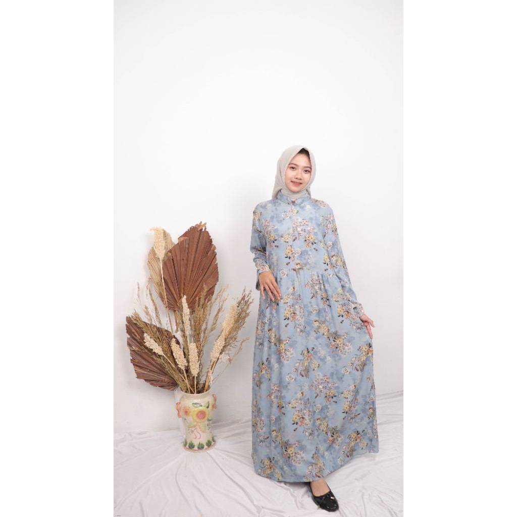 GAMIS PREMIUM RAYON MOTIF BUNGA