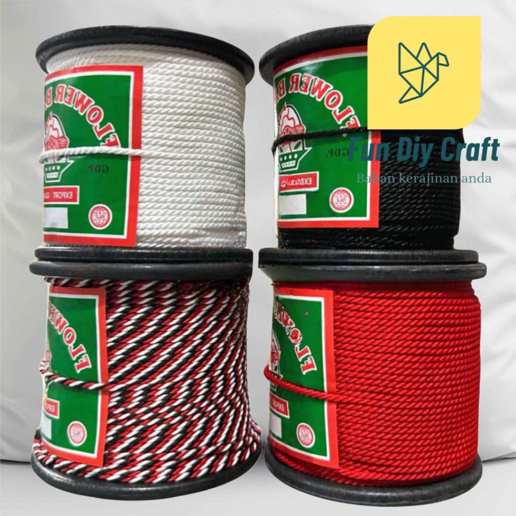 5 Meter Tali Poliester 1,5mm - Tali Tridatu - Tali Gelang 1,5mm - Tali Gelang Tridatu