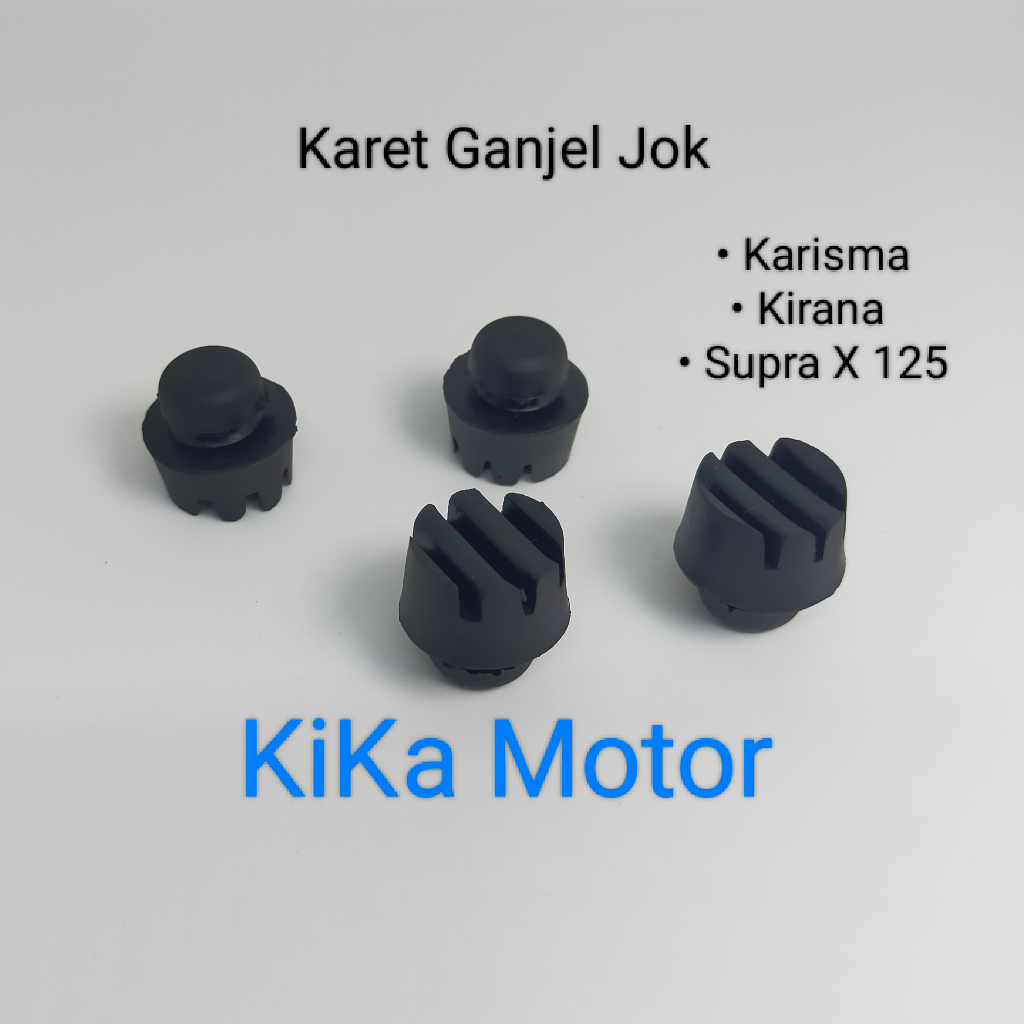 ( 4 Pcs ) Karet Ganjel Jok Motor Honda Karisma Kirana Supra X 125