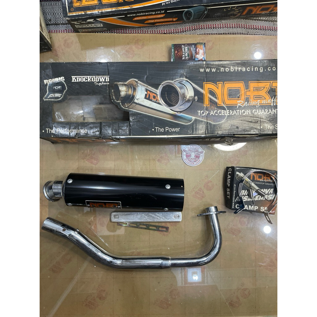 knalpot nobi knalpot nob1 alumium series yamaha mio