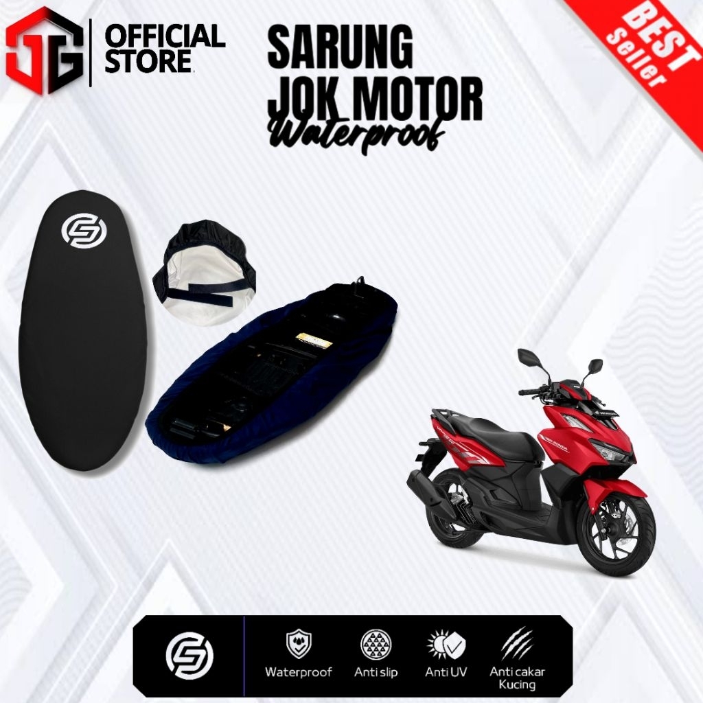 Sarung Jok Motor Honda Vario 160/Cover jok motor pelindung dari cakar kucing