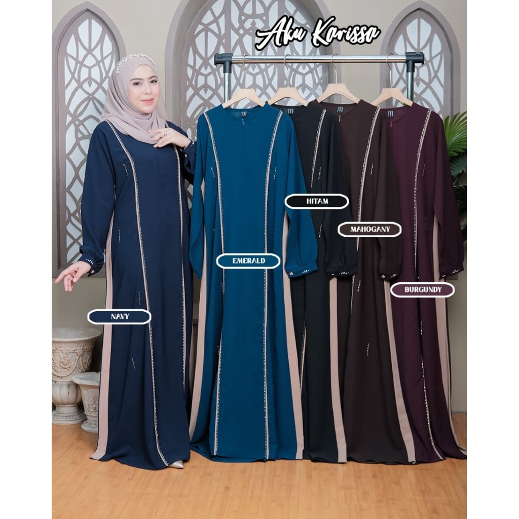 RISKANIYA DRESS AKU KARISSA/AYUMI DRESS AKU KARISSA/GAMIS TERBARU ORY AKU KARISSA/GAMIS PAYET