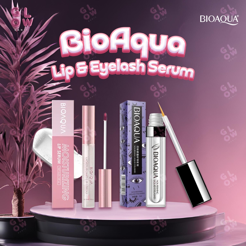 GLOWGANIC - BIOAQUA Moisturizing Lip Serum 4ml - Serum Bibir | Bioaqua Eyelash Serum