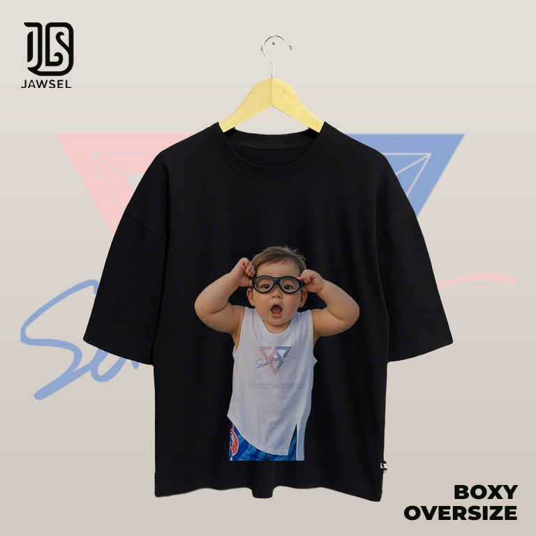 Tshirt Seventeen Scoup Baby Boxy Oversized Cotton Combed 20s
