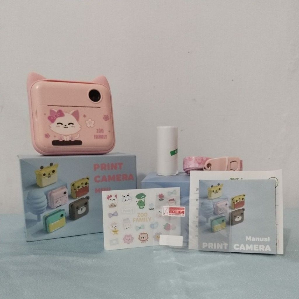 [Preloved/Bekas] P1 Kids Camera Analog Anak Digital Thermal Printer Mainan Kamera Cetak Pocket