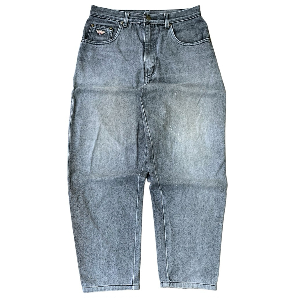 Celana Panjang Jagger USA Grey Wash Faded Longpants Baggy Jeans