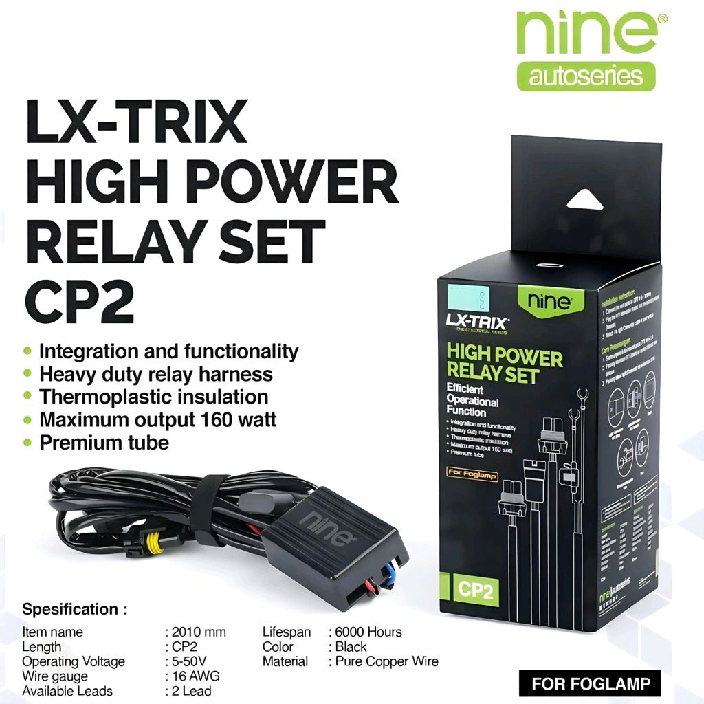 KABEL RELAY SET LAMPU HID H4 PROJECTOR MOTOR MOBIL