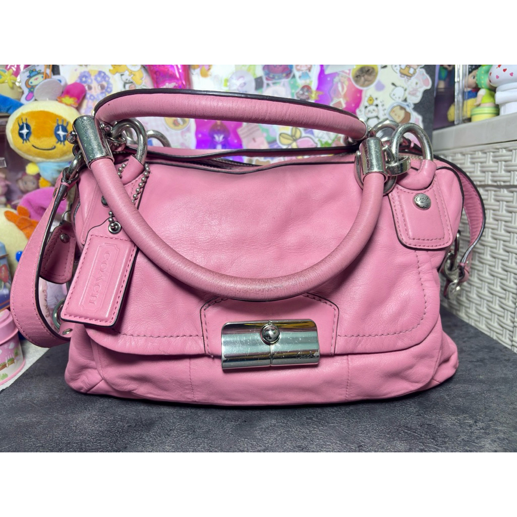Tas Coach Kristin F22304 Shoulder Sling Bag - Baby Pink
