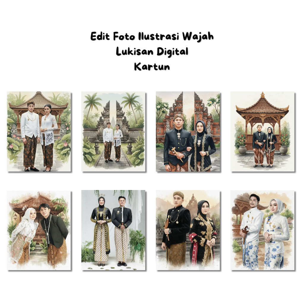 Ilustrasi Wajah | Lukisan Digital | Kartun | Vector