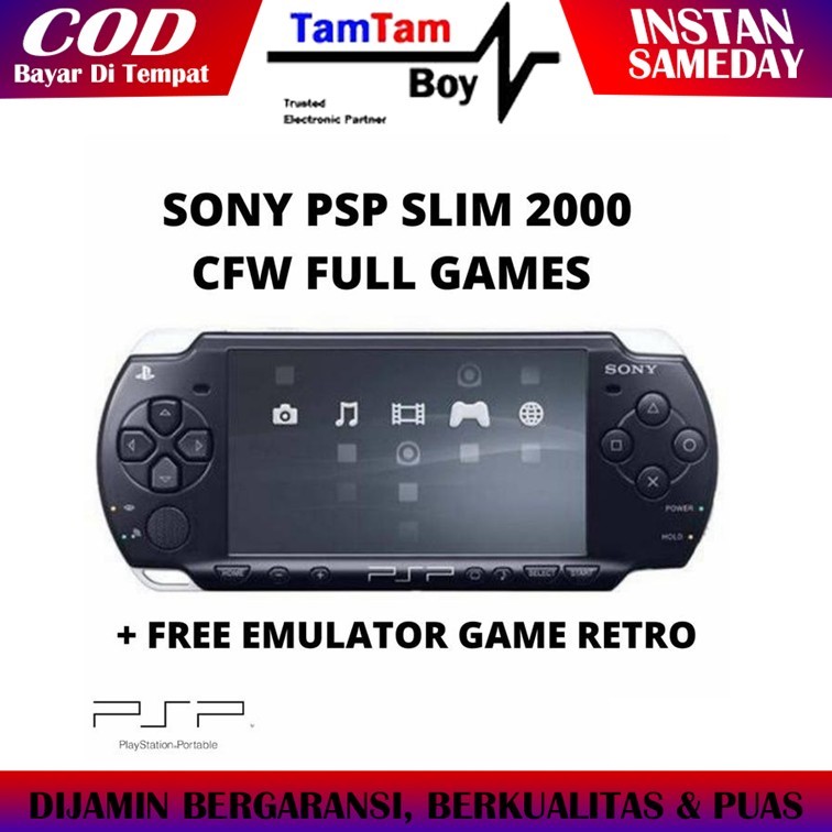 Video Game Console Handhled Play Station Playstation Portable PSP PS Slim 2000 CFW 8GB Full Game Emu