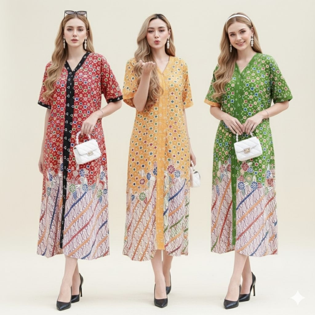 Alesha Daster cewek truntum eyin antonio murah jumbo ld 118 payung rayon adem busui friendly halus k