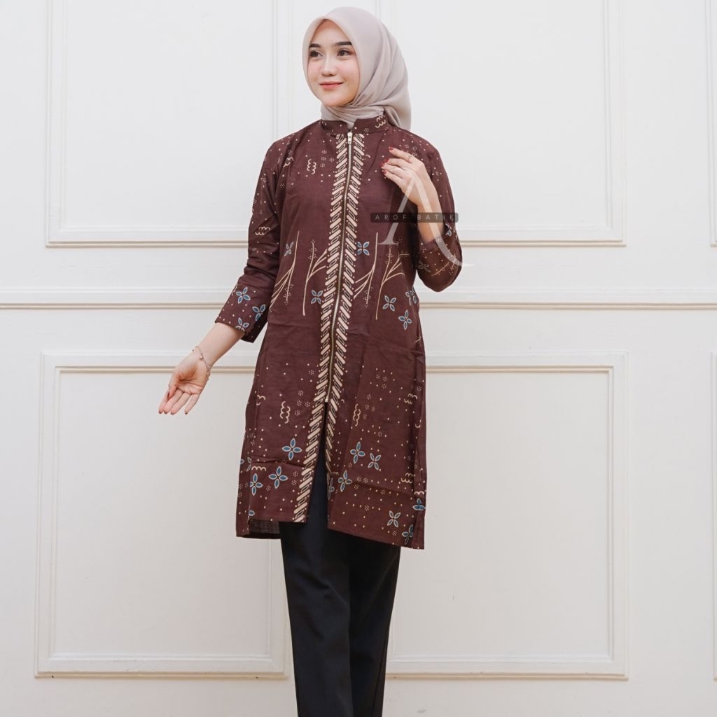 Tunik Batik Wanita Modern Baju Batik Wanita Jumbo