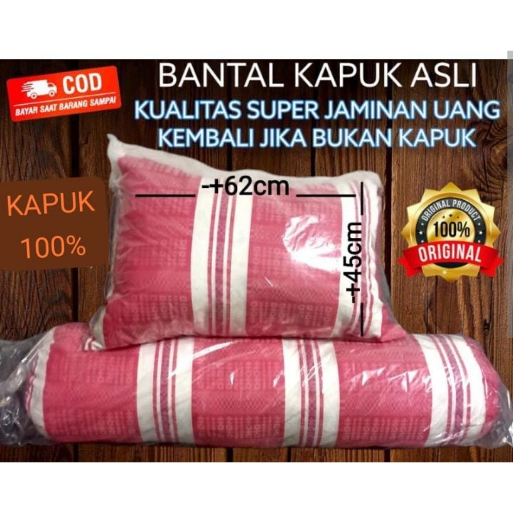 Bantal & Guling Besar Kapuk Premium