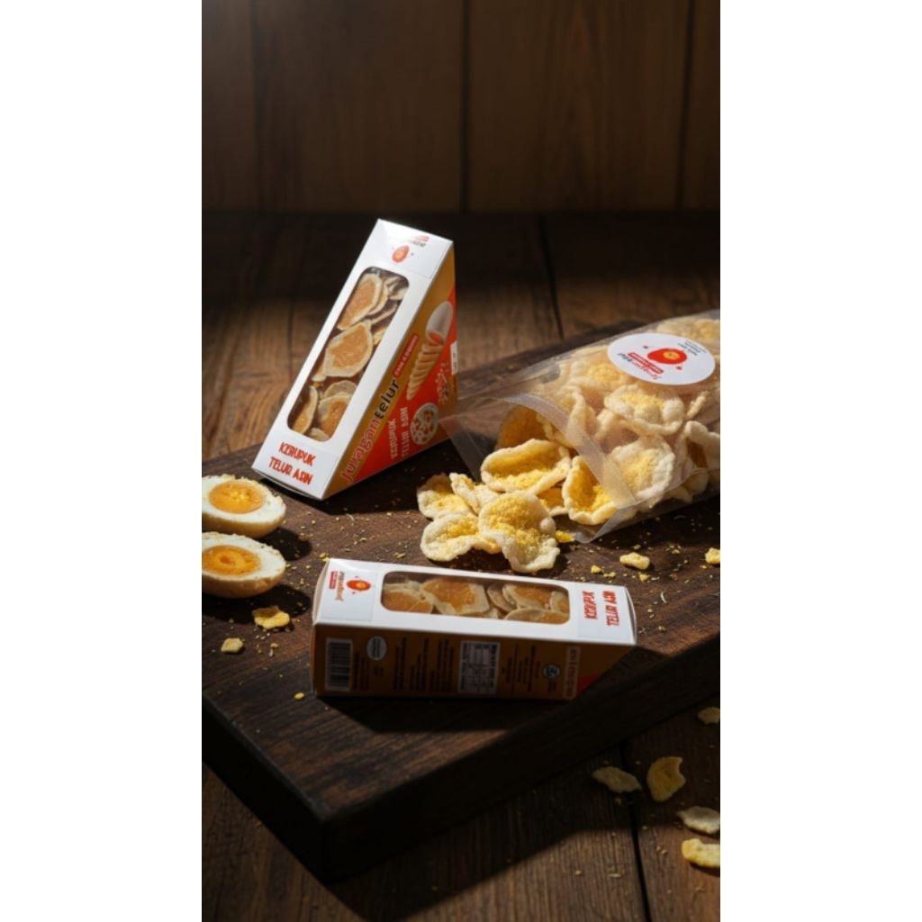 KERUPUK TELUR ASIN PREMIUM (Matang)