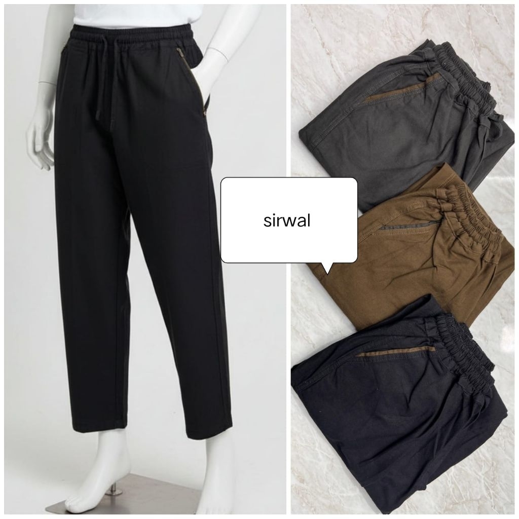 sirwal fracile 1230 celana shalat kargo sirwal slim office premium