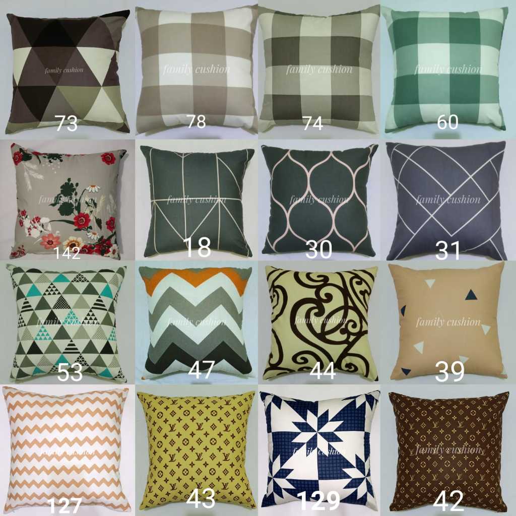 Sarung Bantal Sofa / Kursi 55x55