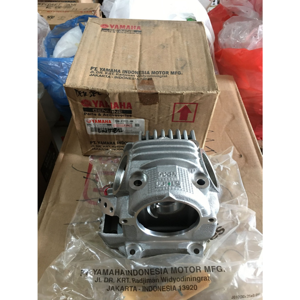 BLOK SILINDER / HEAD CYLINDER MOTOR YAMAHA YGP 3S0-E1111-00 VEGA R NEW / JUPITER Z