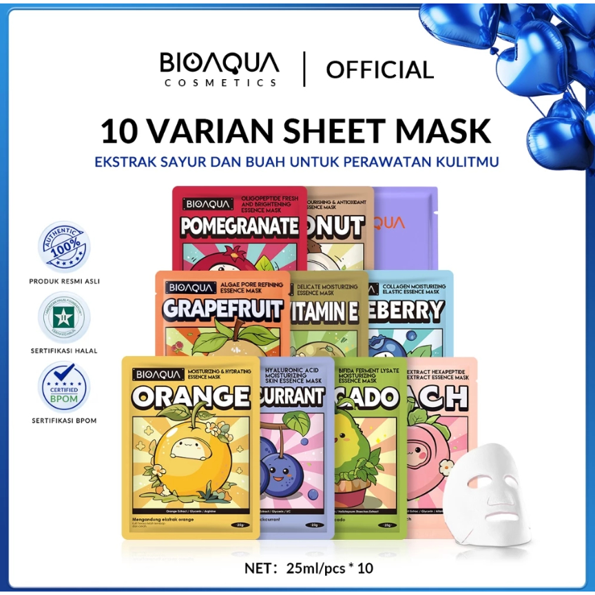 BIOAQUA Essence Sheet Mask 25 gr