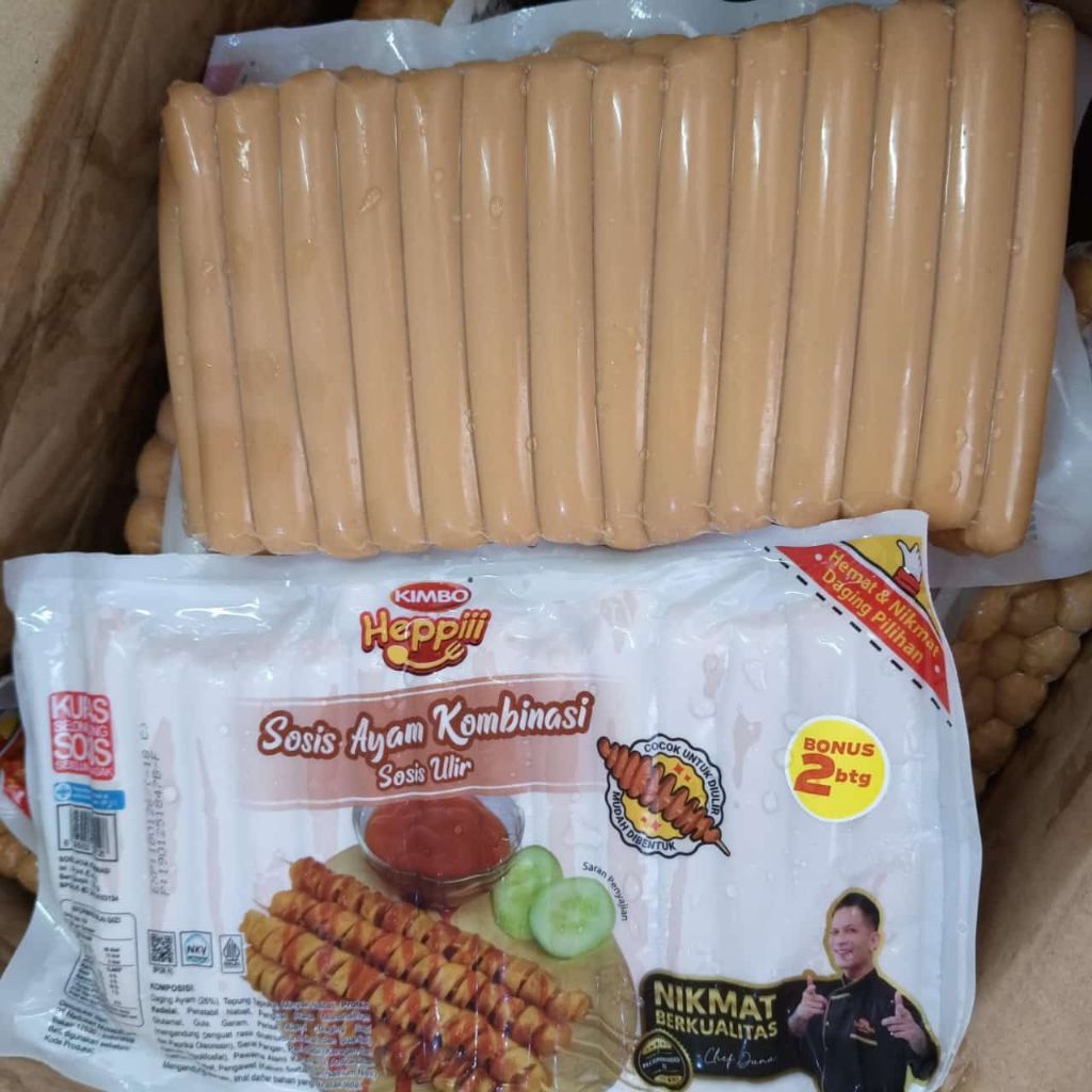 Sosis ayam kombinasi // sosis ulir // sosis panjang // sosis kimbo heppii // frozen food  // Aneka C