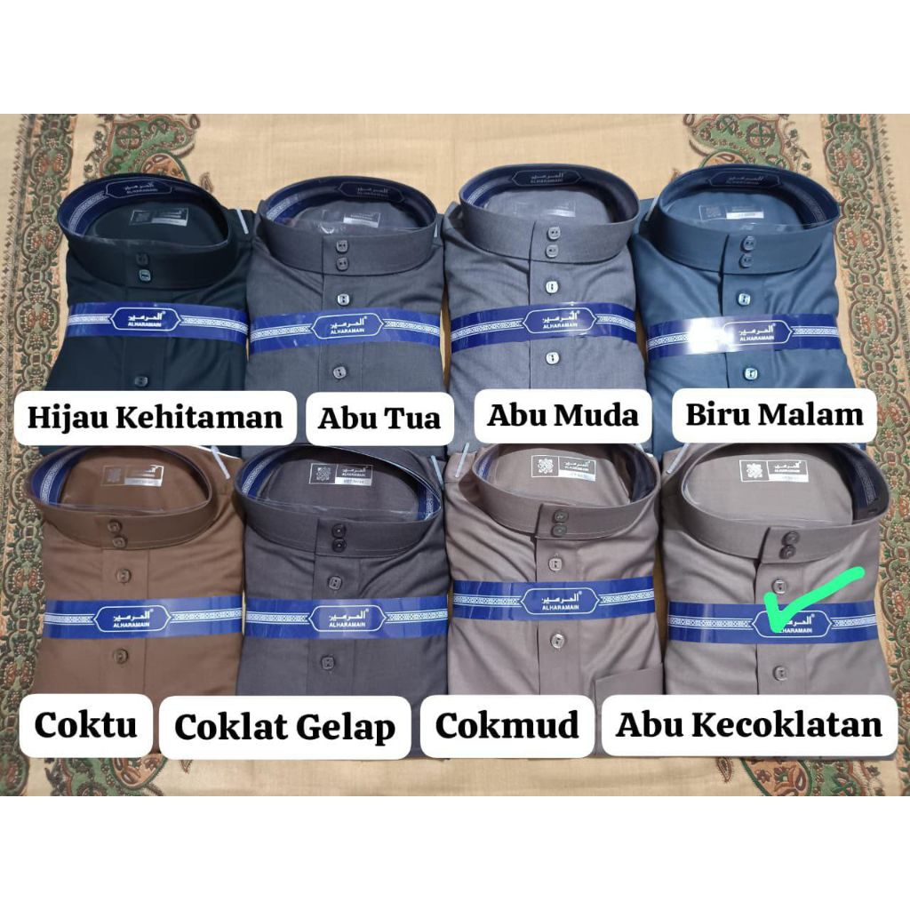 Jubah Alharamain Bahan Woll Non Manset