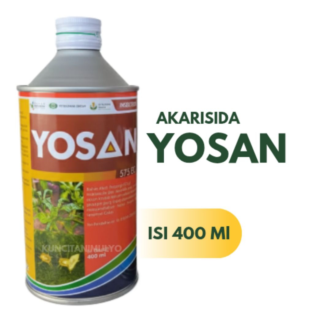 Akarisida YOSAN Untuk Mengendalikan Hama Tungau Pada Cabai, Tomat, Teh , Pepaya danJeruk (400 ml)