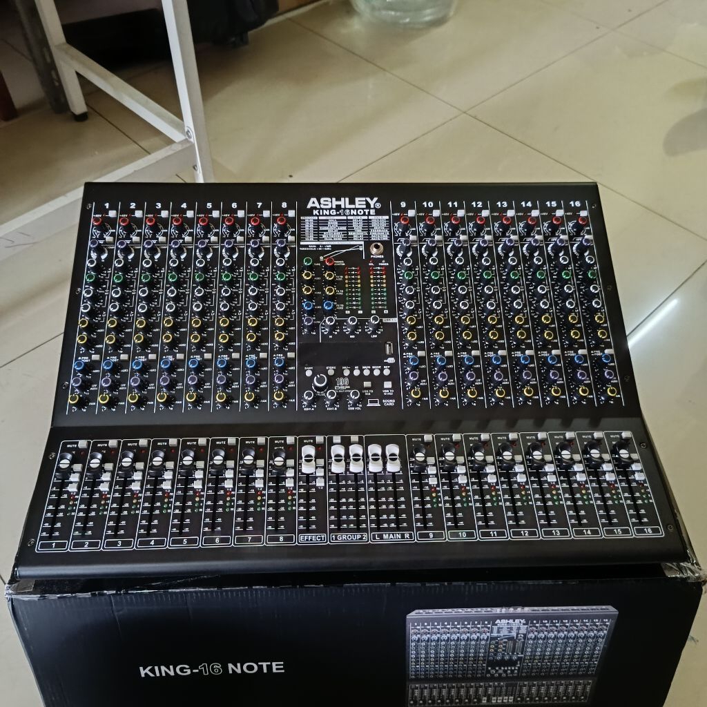 Mixer Audio 16 channel ASHLEY KING NOTE 16 / ASHLEY KING 16 NOTE ORIGINAL ASHLEY NEW original