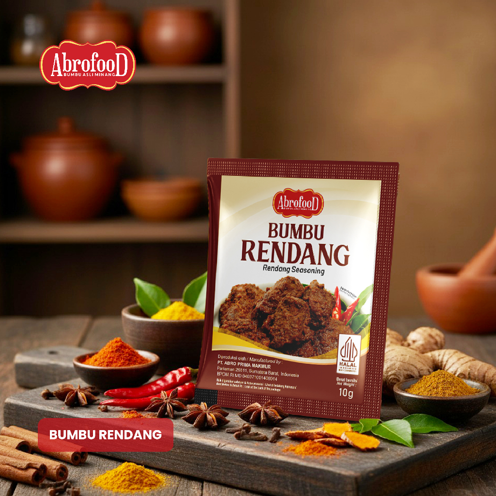 Bumbu Rendang Abrofood 10 gram (Renteng)