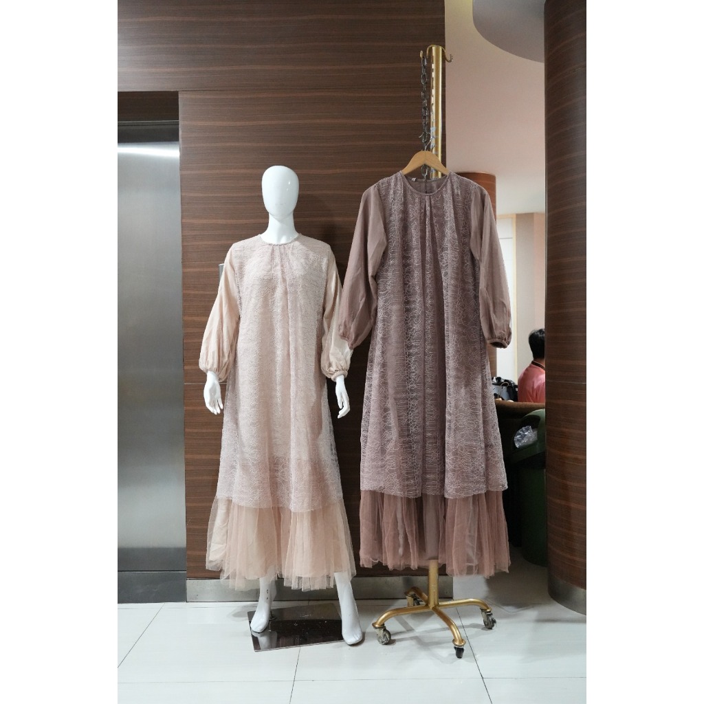 MADAMEMALLA ML Viya PO 1428 Gamis Brukat Fashion Muslim